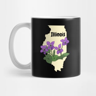 Illinois Flower Common Blue Violet Mug